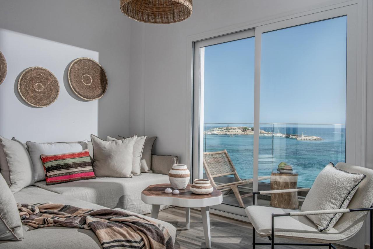Khroma Luxury Suite 1 Beach Front Apartment Херсониссос Экстерьер фото