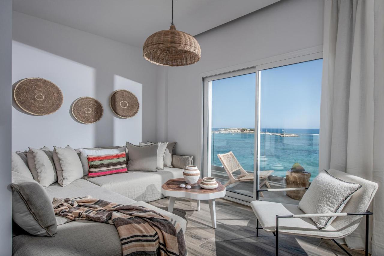 Khroma Luxury Suite 1 Beach Front Apartment Херсониссос Экстерьер фото